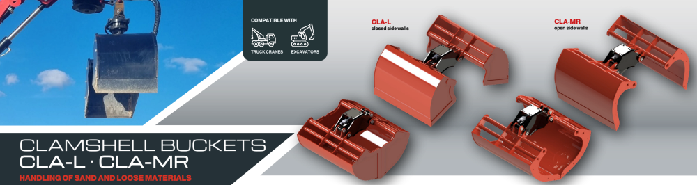 Lekkie łyżki czerpakowe seria CLA-L oraz CLA-MR